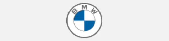 A bmw logo is shown in the middle of a circle.