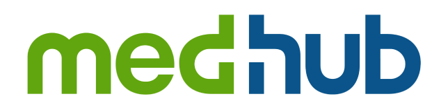 A green and blue logo with the word " tech ".